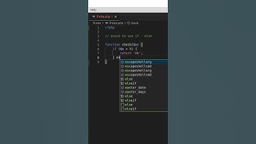 How to avoid in #PHP to use else blocks in if structures in functions, class methods return #shorts
