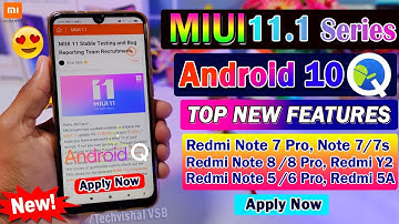 MIUI 11.1 New Series With Android 10 Update For All Xiaomi Phones | MIUI 11 Android 10 Update Apply