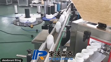 Automatic deodorant roll on filling capping machine with bottle unscrabler machine