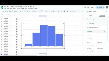 Creating a Histogram in Google Sheets