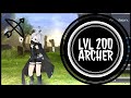 Archer dps  new and updated lvl 200 crossfire build  toram online  not4u2nv