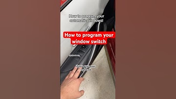 How to program the window switch on a Toyota.