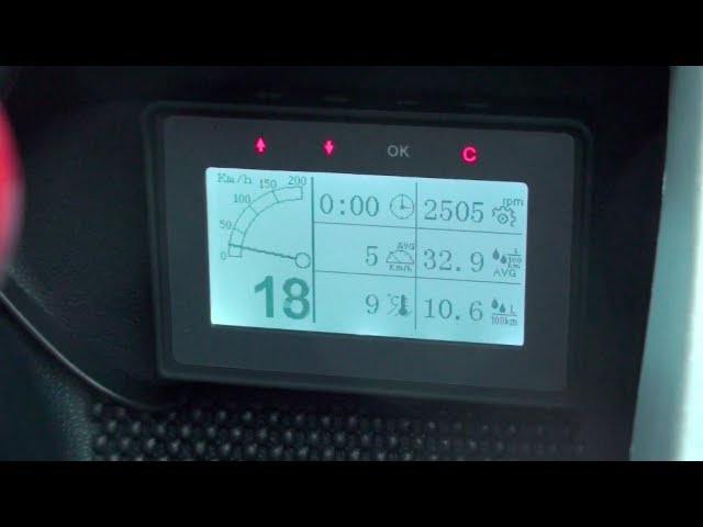 Multifunction in-car OBD-II LCD Display 