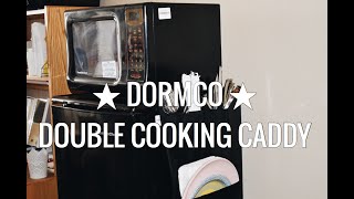 DormCo Double Cookin Caddy - Over The Fridge Storage Organizer