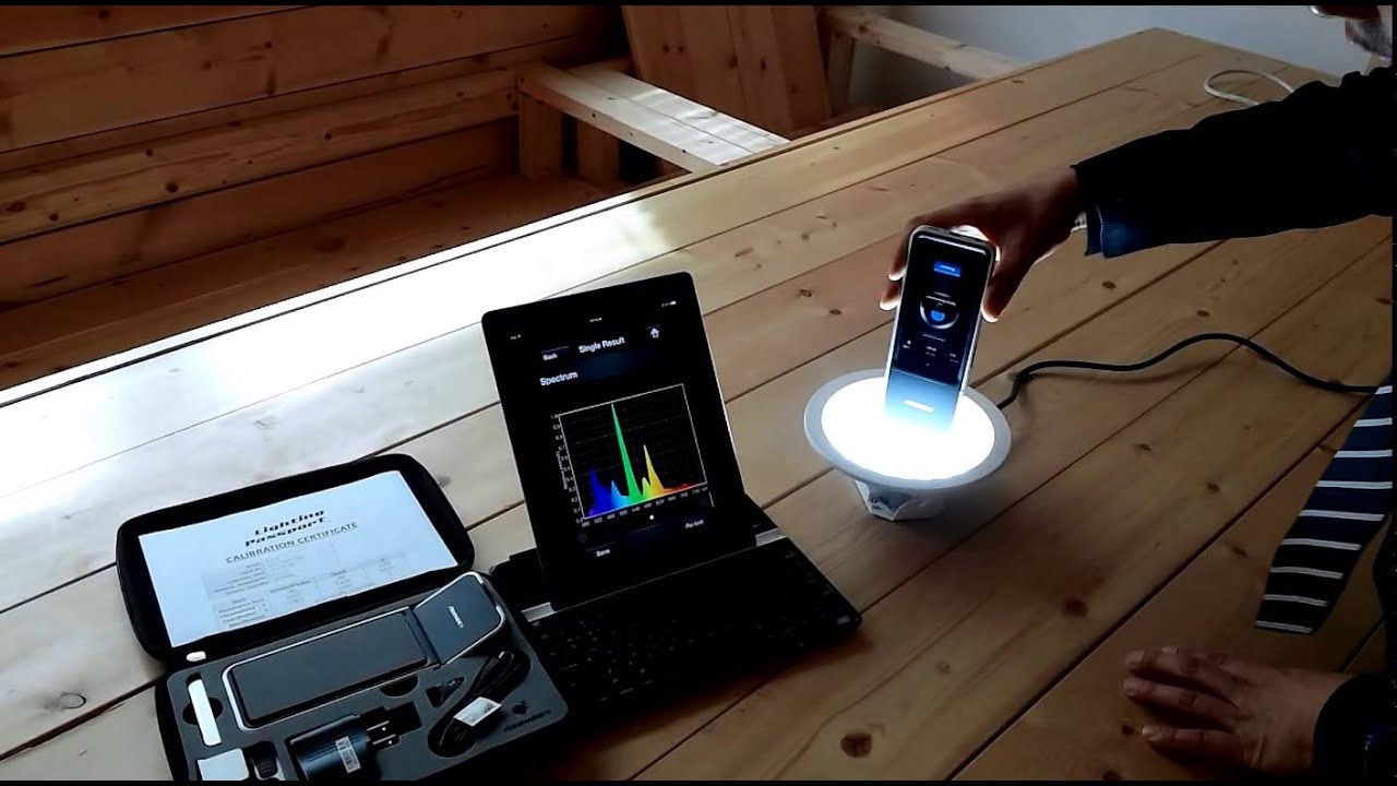 Lighting Passport Smart Phone Spectrometer YouTube