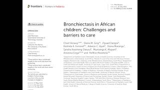 Journal Club August 2026 - Bronchiectasis in African children