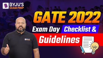 Exam Day Checklist & Guidelines for GATE 2022 Exam | Ashutosh Saxena