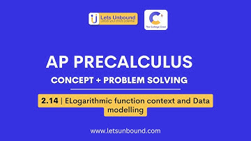 AP Precalculus  | 2.14 |  Logarithmic function context and Data modelling #maths #testprep #apprecal