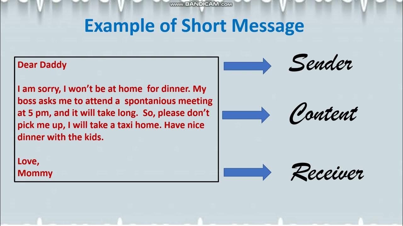 Writing short messages