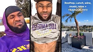 LeBron James Is Rehabbing His Groin Injury \& Enjoying Life Away From The Lakers