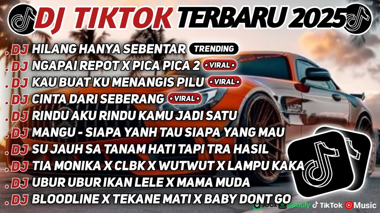 DJ TIKTOK TERBARU 2025 SLOW BASS 🎵DJ HILANG HANYA SEBENTAR🎵 DJ NGAPAIN REPOT X PICA PICA 2🎵