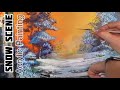 How to Paint a Snow scene Easy in Acrylics