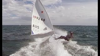 extreme laser sailing 30+ knots