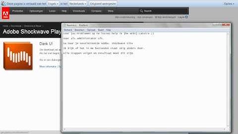 [TUT] Hoe Krijg je Adobe Shockwave Player? [TUT]