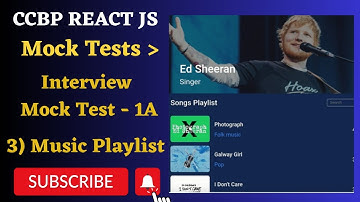 Interview Mock Test - 1A | Music Playlist | REACT JS | NxtWave | CCBP 4.0