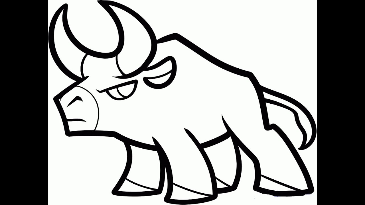 How to Draw  a Bull Easy  Drawings  YouTube