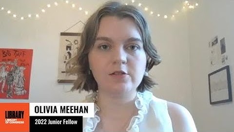Olivia Meehan: 2022 Junior Fellows Program Display Day