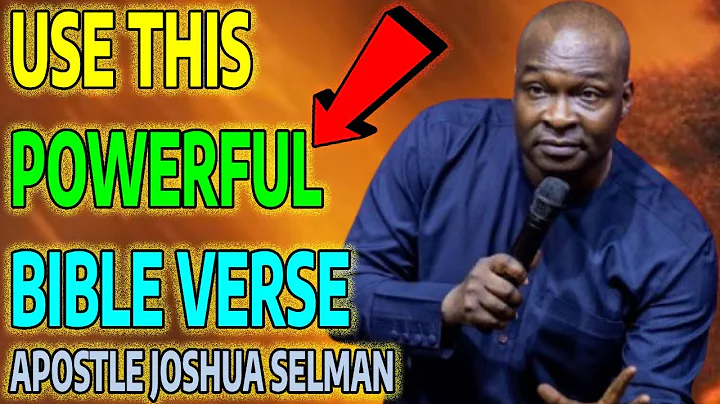 Use THIS POWERFUL BIBLE VERSE IMMEDIATELY WHEN YOU SENSE AN ATTACK~ 🙏 APOSTLE JOSHUA SELMAN