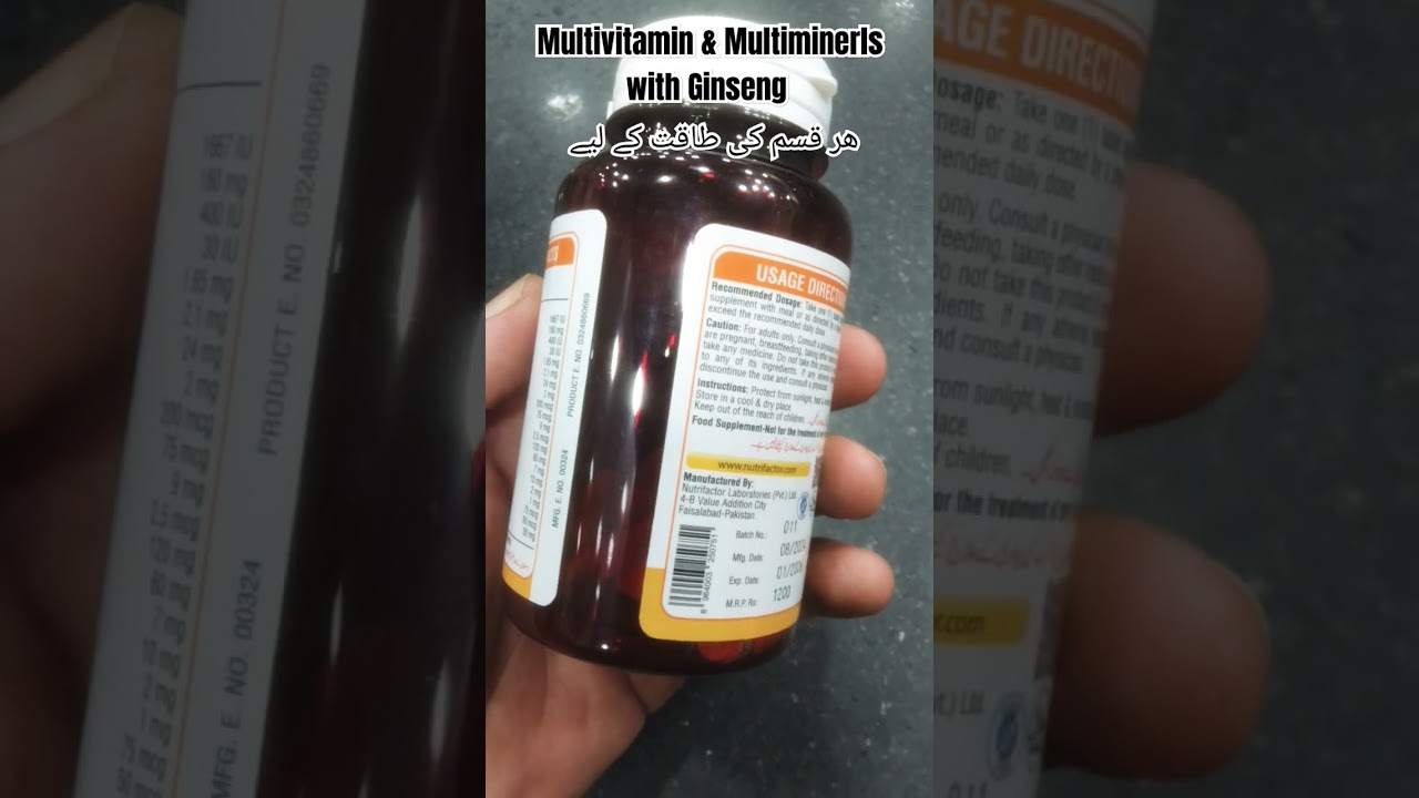 Ginsoden multi + Ginseng nutrifactor herbal tablet energy & focus