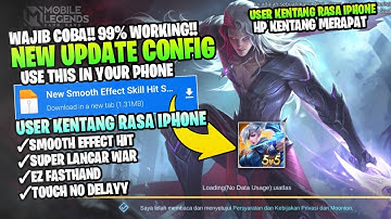 Wajib Coba!! Cara Low Device Smooth Seperti iPhone Dengan Smooth Skill Effect Hit Ml Terbaru