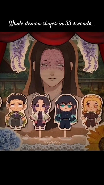 whole demon slayer in 33 seconds ❤️‍🩹 #demonslayer #anime #edit #shortsviral