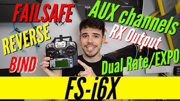 FlySky FS-i6X  How to Setup TOP 5 FUNCTIONS for BEGINNER PILOTS