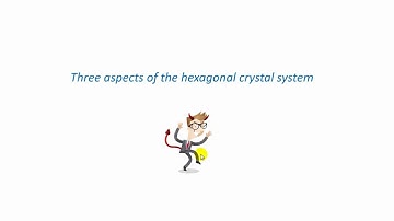 Unit 2.8 - Three Aspects of the Hexagonal Crystal System