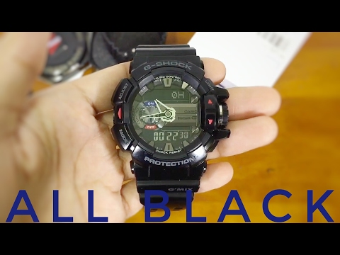 All Black G-Shock GBA-400-1AJF Bluetooth smartwatch for Music Control
