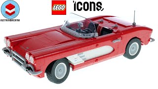 LEGO Icons 10321 Corvette  LEGO Speed Build Review