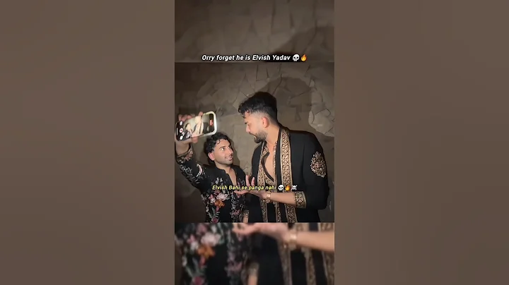 Orry got scared 😂 #elvishyadav #shorts #love #trending