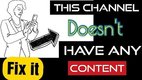 How to Fix This Channel Doesn