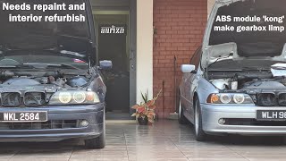 2x E39 updates: Restoration begins for blue 525i; silver 520i trans failsafe solved | EvoMalaysia