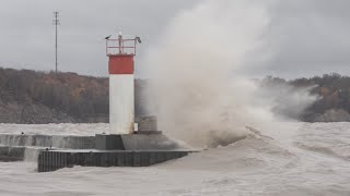 Fall Storm Whips Up Waves On Lake Erie