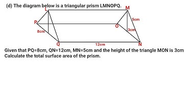 Total surface area of triangular prism