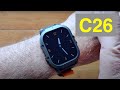 Maeoner mi c26 alwayson amoled screen 1atm waterproof bt call military smartwatch unbox  1st look