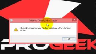 Solve the problem internet download manager has been registered with a fake serial number