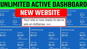 Adsense Active Dashboard Method 2024 | New Website For Active Dashboard | 100% Working Method