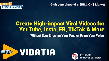 Full Vidatia Review + Demo + Upgrades (OTOs) + Bonuses | Vidatia Webinar Training