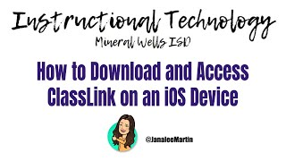 How to Download and Access ClassLink on an iOS Device