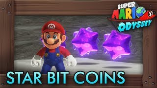 Super Mario Odyssey - All Purple Star Bit Coins Moon Kingdom