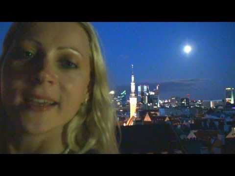 Estonian GiRLS and Full MOON in Old Town TALLiNN! ...