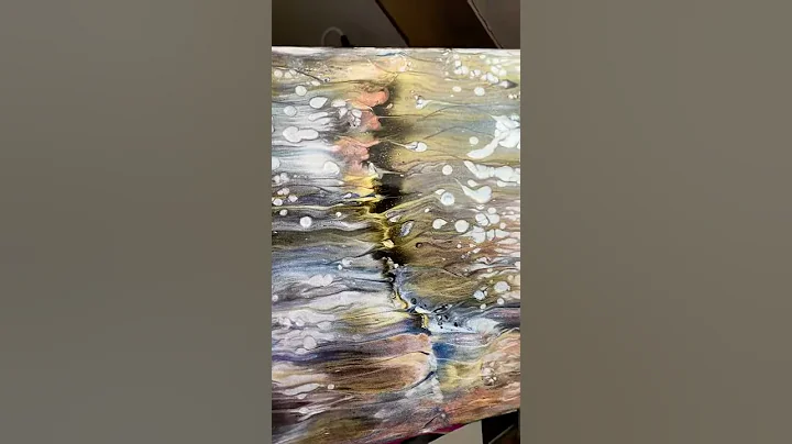 Acrylic Swipe with a glass like varnish using Liquitex high gloss varnish