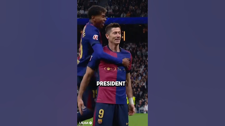 YAMAL AND LEWANDOWSKI COVERING THE BADGE WHILE TAKING A PHOTO WITH A KID IN A REAL MADRID KIT 😳