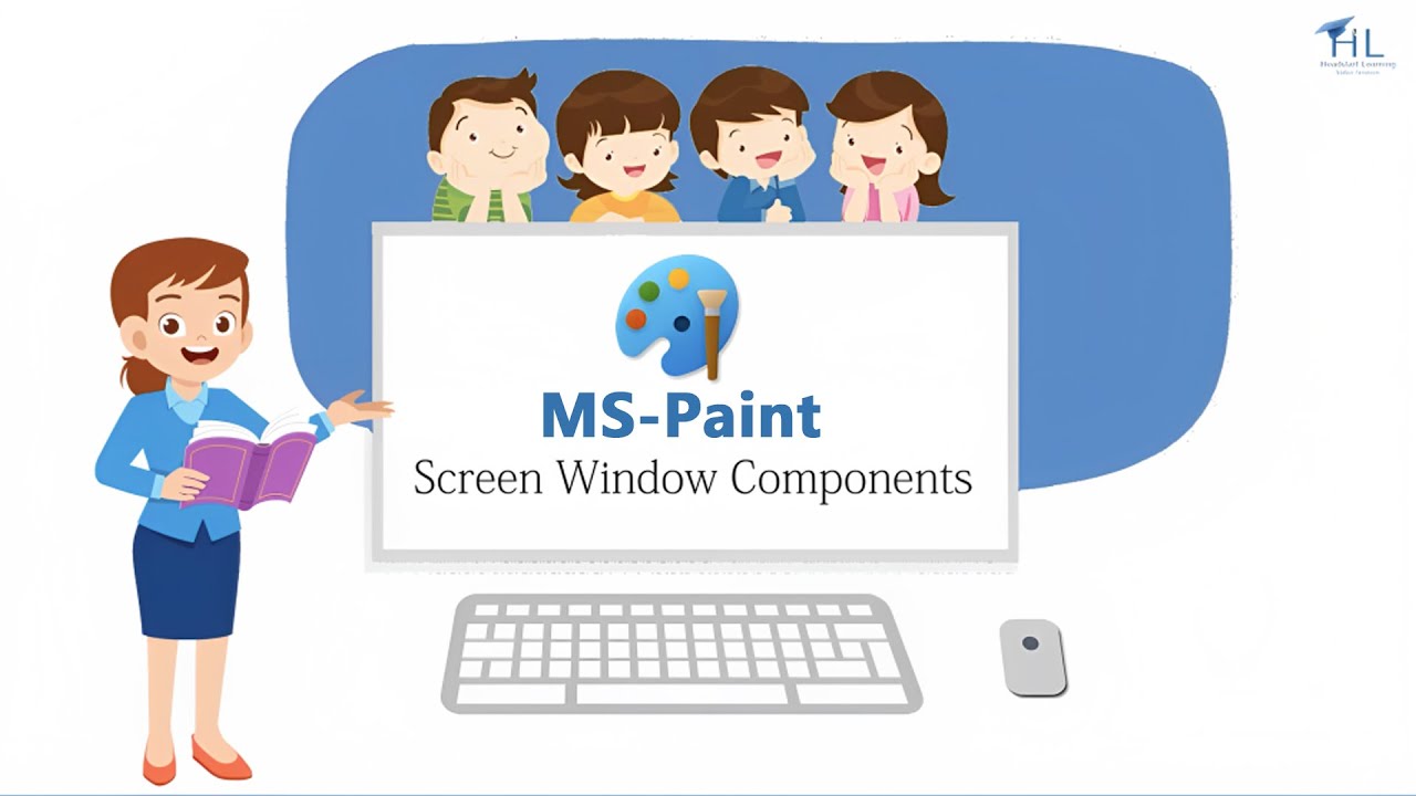 MS Paint Screen Window Components Windows 11CBSE Class 3 Class 4 Class 5 Microsoft Paint