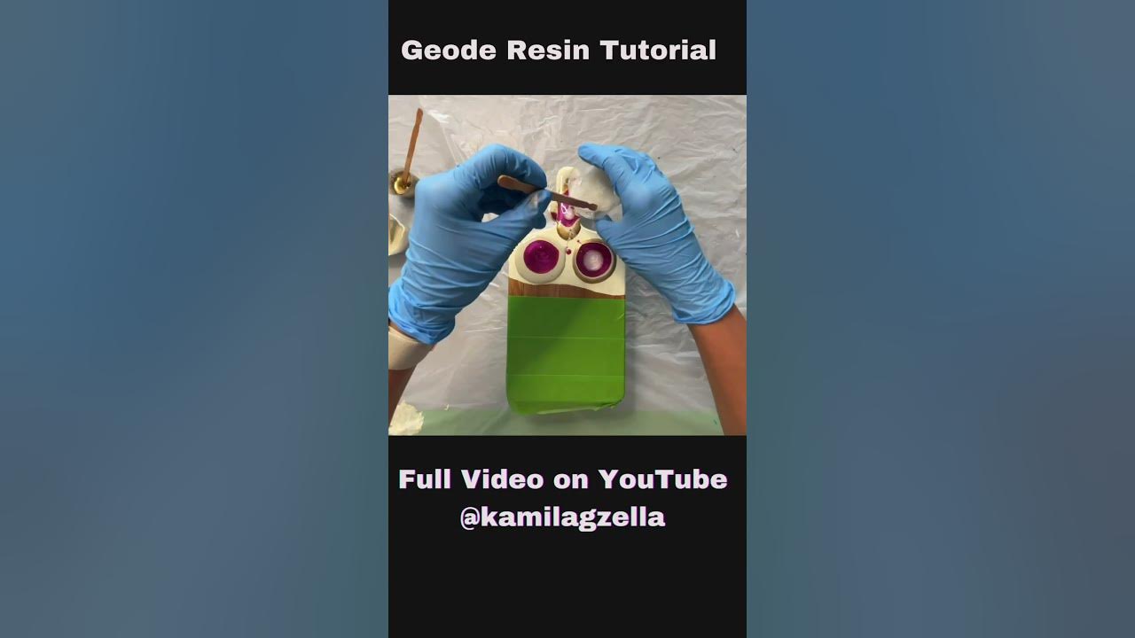 How to make geode resin? Step by step tutorial. YouTube