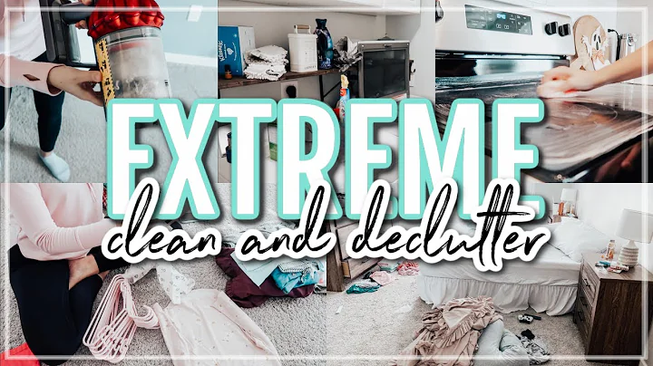 EXTREME KONMARI METHOD CLEAN AND DECLUTTER WITH ME 2021 // 2 DAYS OF SPEED CLEANING MOTIVATION