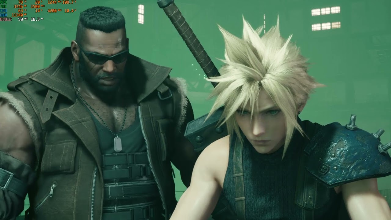 RX 570 4GB + Ryzen 5 4500 - Final Fantasy 7 Remake - 1080p Médio