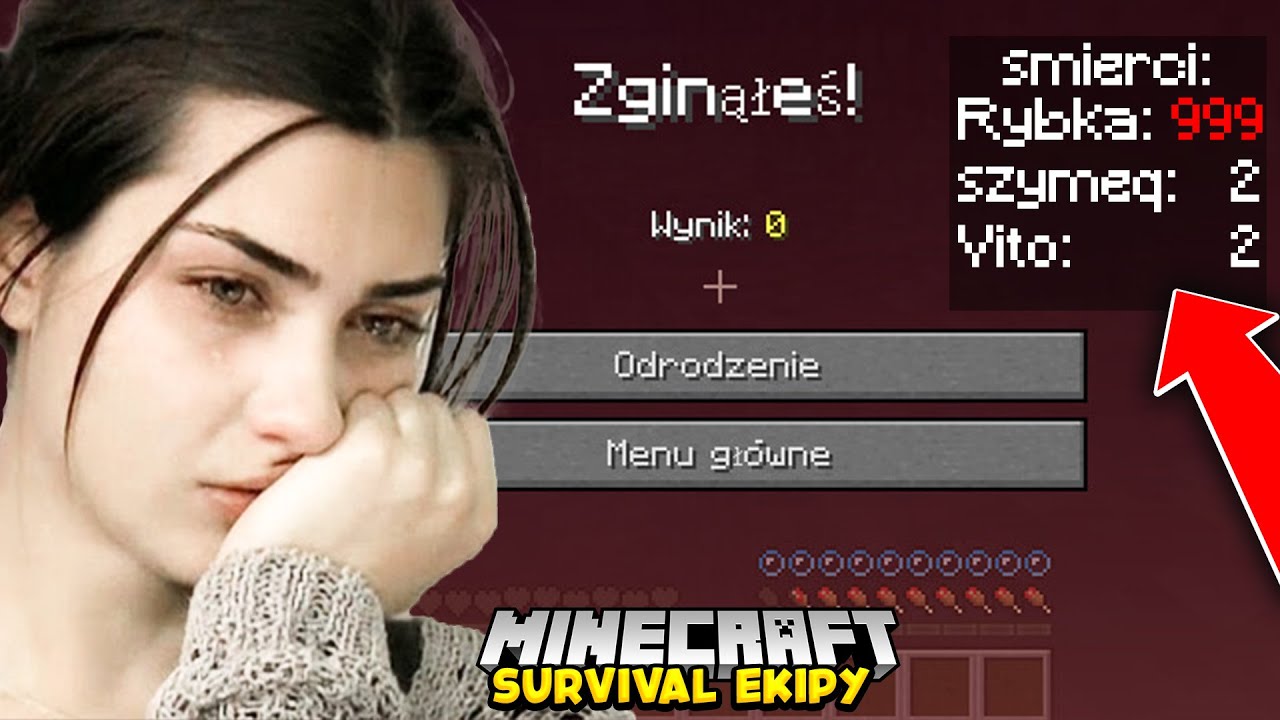 POBIŁA REKORD ŚMIERCI NA SURVIVALU! - MINECRAFT EKIPA SURVIVAL szymeq minecraft chowanego
