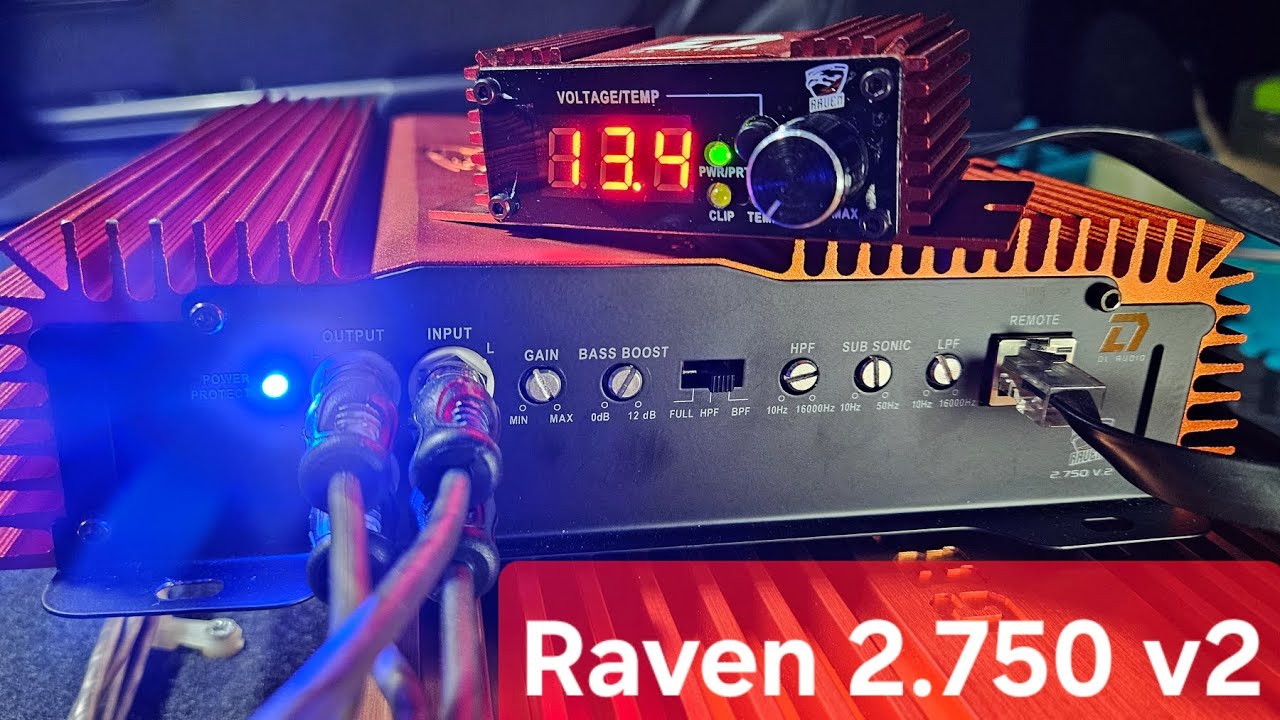 ПОДРОБНЫЙ обзор усилителя Dl Audio Raven 2.750 v.2 Установка и настройка!