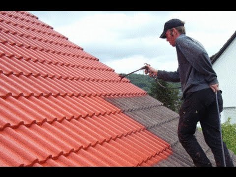 Краска для шифера - YouTube